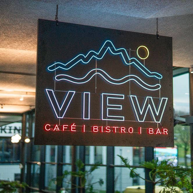 Beschilderung Gastronomie im Lagunen-Erlebnisbad