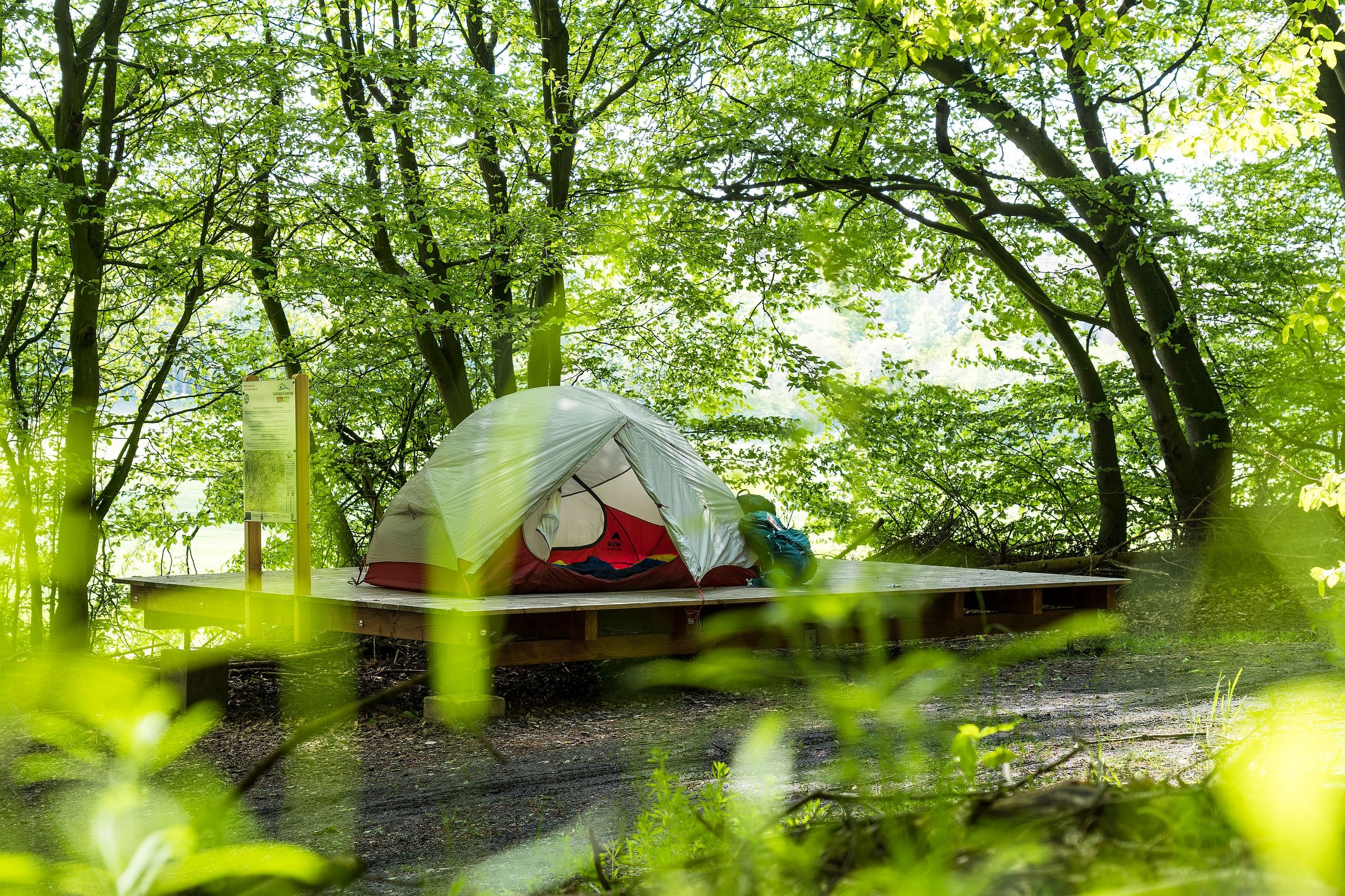 Trekkingpark Sauerland, Zelten inmitten herrlicher Natur