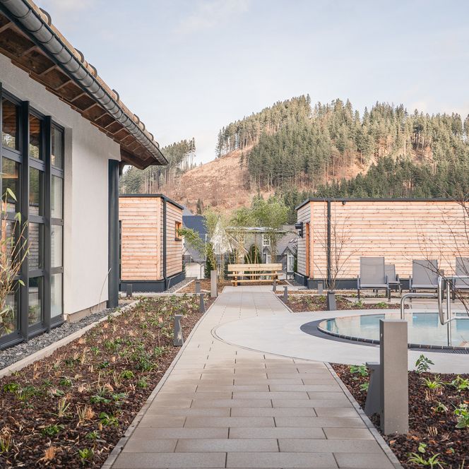 Saunagarten im Lagunen-Erlebnisbad