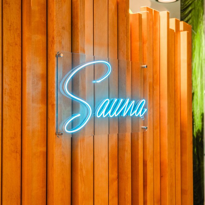 Saunaschild im Lagunen-Erlebnisbad