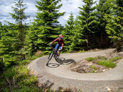 Mountainbiker auf den Greentrails in Willingen 