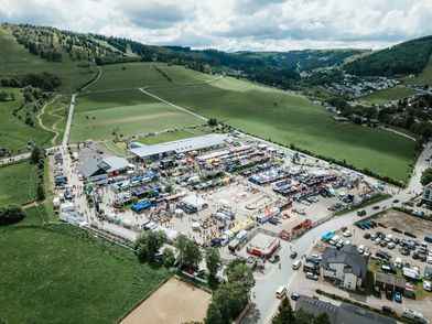 Drohnenaufnahme vom Bike-Festival Willingen 2026